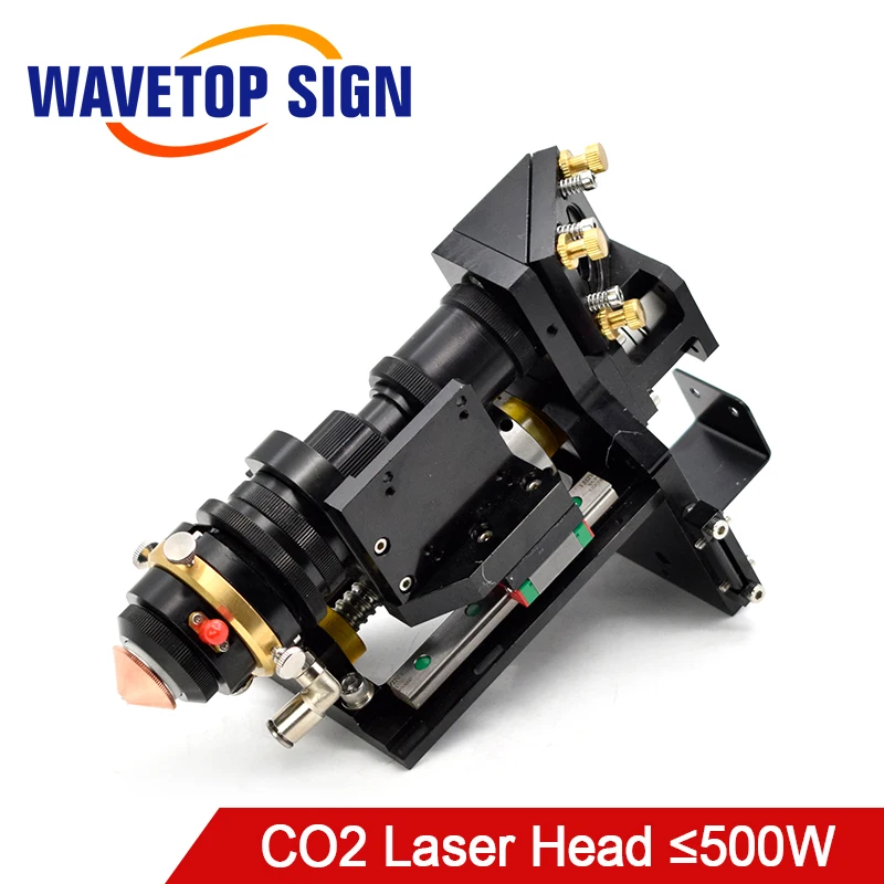 WaveTopSign Смешанная CO2 Лазерная режущая головка 500 Вт фокусная линза 25*63 5 25*101 6 мм