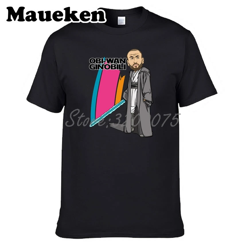 Мужская футболка Obi Wan Ginobili 20 Manu футболки с короткими рукавами модная героями