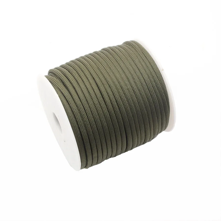 CAMPINGSKY Paracord 550 4 мм веревка 100 футов Паракорд для выживания парашютный шнур шнурок веревка для скалолазания кемпинга оборудование для выживания комплект - Цвет: 10 army green