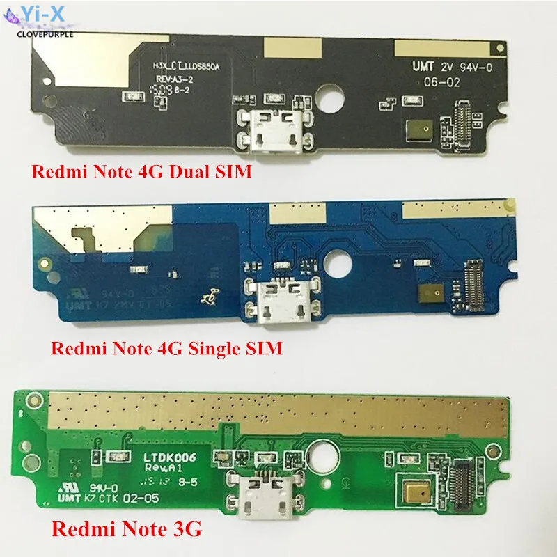 10 шт./Lor Micro USB зарядный порт гибкий кабель ленточный модуль для Xiaomi Redmi Note 3G / 4G Dual/