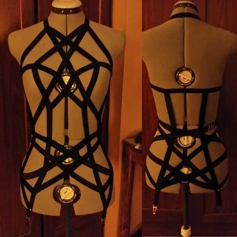 Новинка 2017 пастельный Готический пояс эластичный готический бюст бандаж