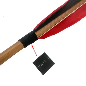 Черная резиновая термоусадочная трубка для стрельбы из лука, 1 метр