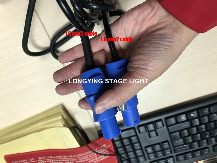 Free Shipping 8pcs/lot 1.5mm2 1-10M Powercon Extended Cable For Co2 Jets/230W/200W Moving Beams 7R/5R | Лампы и освещение
