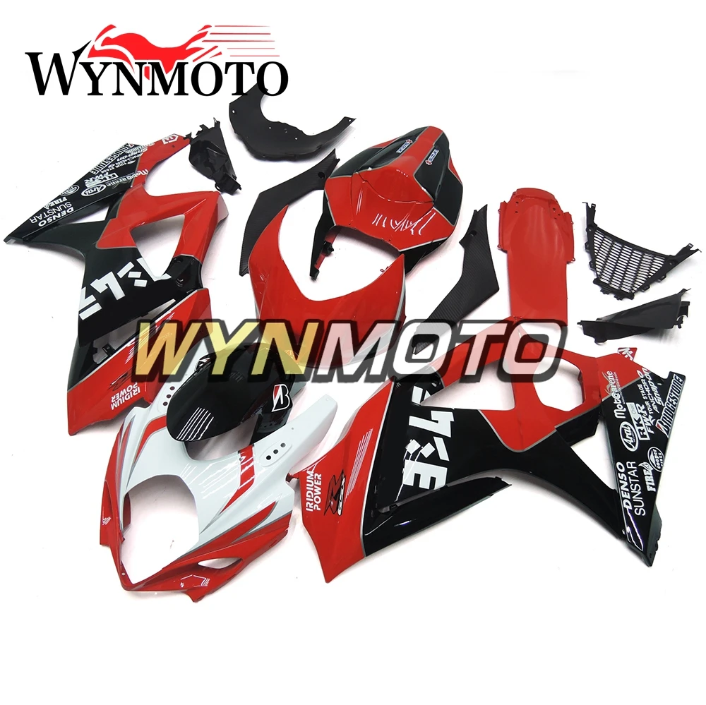 

White Red Black Complete ABS Injection Fairings For Suzuki GSXR1000 K7 2007 2008 Motorbike Fairing Kits Covers Bodywork