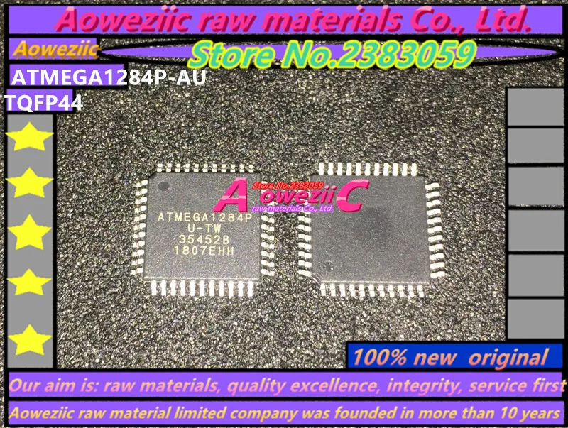 Aoweziic 2017 + 100 новый оригинальный ATMEGA1284P фонарь TQFP44 QFN44 DIP-40 микроконтроллер |