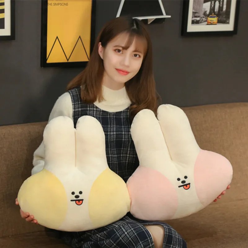 

New 40*45cm Kawaii Rabbit Plush Toy Soft Stuffed Cute Animal Doll Pillow Lovely HandWarmer for Girls Kids Children Birthday Gift