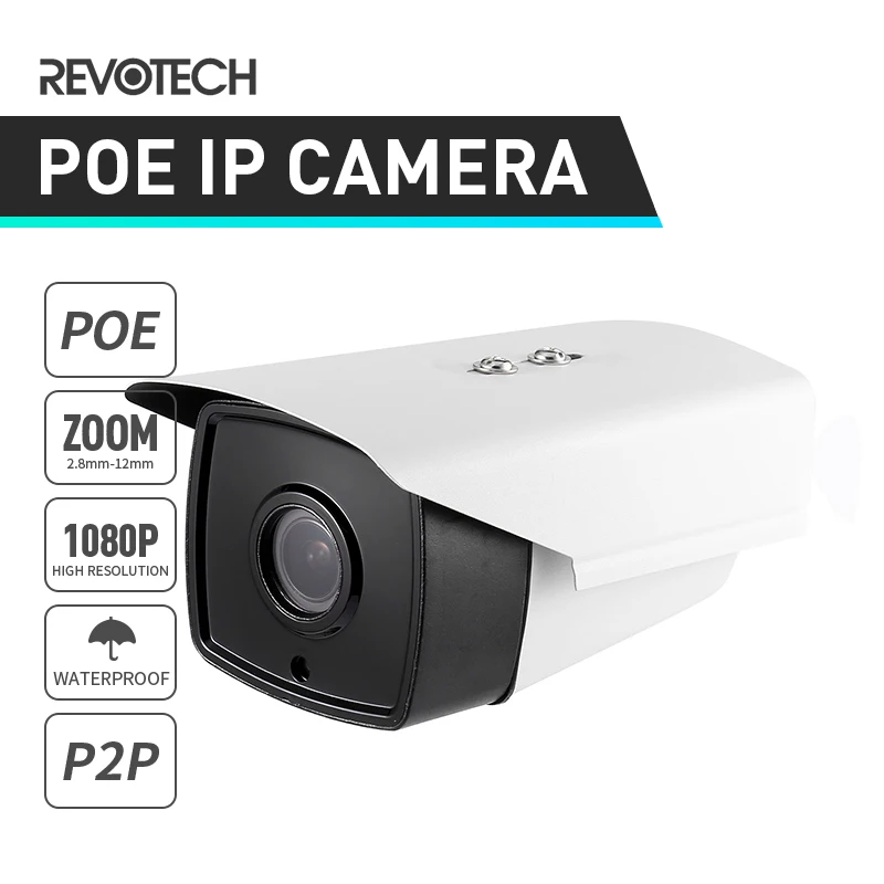 Камера видеонаблюдения POE водонепроницаемая 1080P 4X 2 8 12 мм с автоматическим зумом