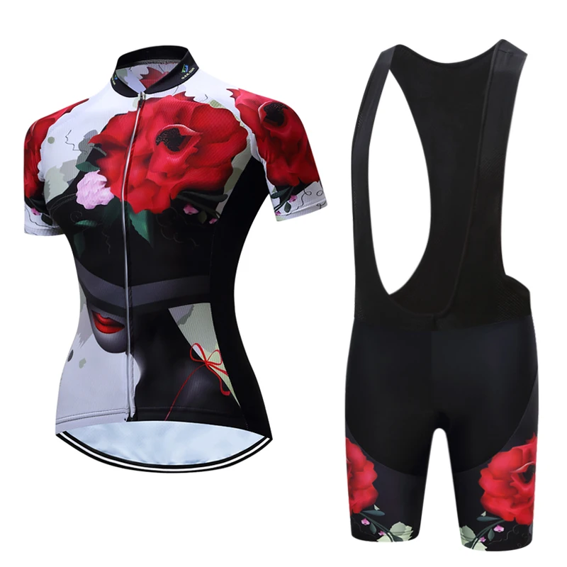 TELEYI MTB Ropa Ciclismo Джерси велосипедная Женская одежда для велоспорта черная красная
