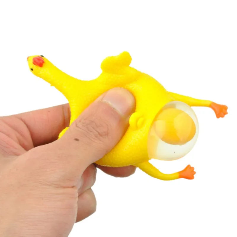 Антистресс Slime сжимаемая оyuncak курица пародийная игрушка для снятия стресса