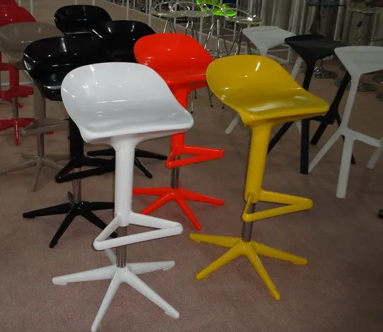 Popular Modern Design beautiful nice Bar Stool Plastic Height adjustable Chair Furniture Counter Minimalist | Мебель
