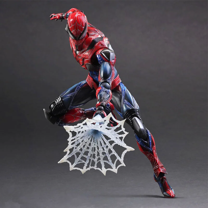 Фигурки Marvel Avengers PA Spider Man двигающиеся шарниры 27 см ПВХ экшн фигурки коллекция