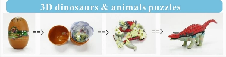 4 шт. 3D пазлы животные 3266 1|puzzle educational|educational toysanimal puzzle |