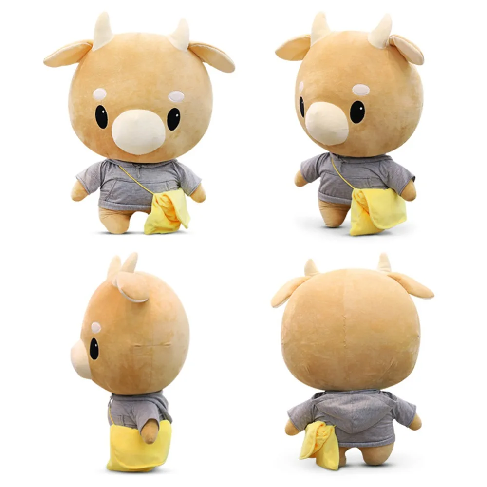 1 шт. 60/80/100 см в Корейском стиле ТВ Kawaii жесткий корова Игрушка Плюшевые игрушки