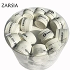60 шт. фирменные теннисные Грипсы zarasia, противоскользящие обертывания для пота, сухое ощущение, для бадминтона, теннисная ракетка, (белая)