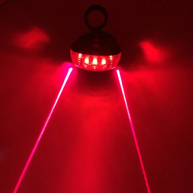 Светодиодный фонарь для велосипеда водонепроницаемый лазер 2 5 светодиодов