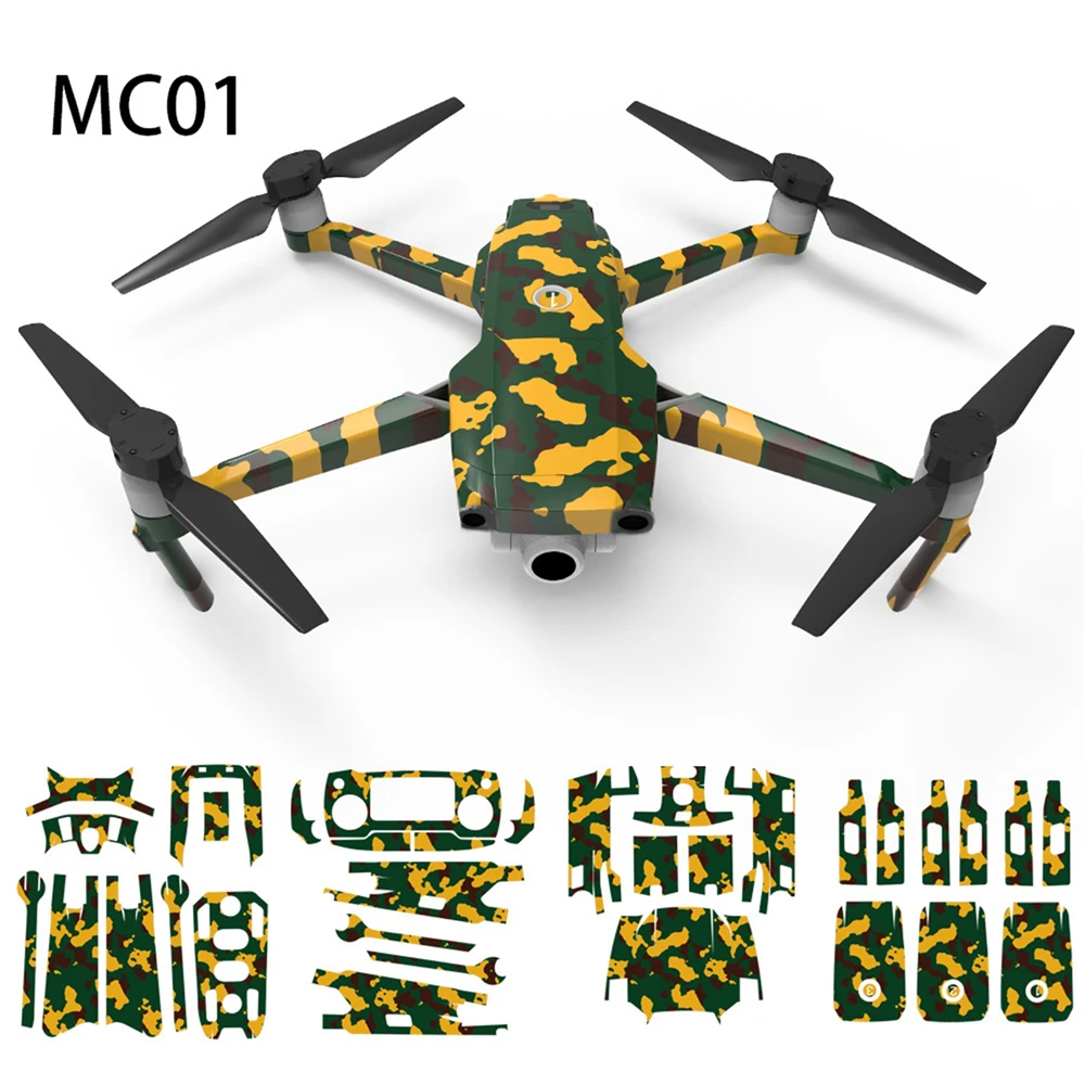 Камуфляжная водостойкая наклейка для DJI Mavic 2 Pro& Zoom Drone Body батарея Arm& пульт дистанционного управления сплошная защита