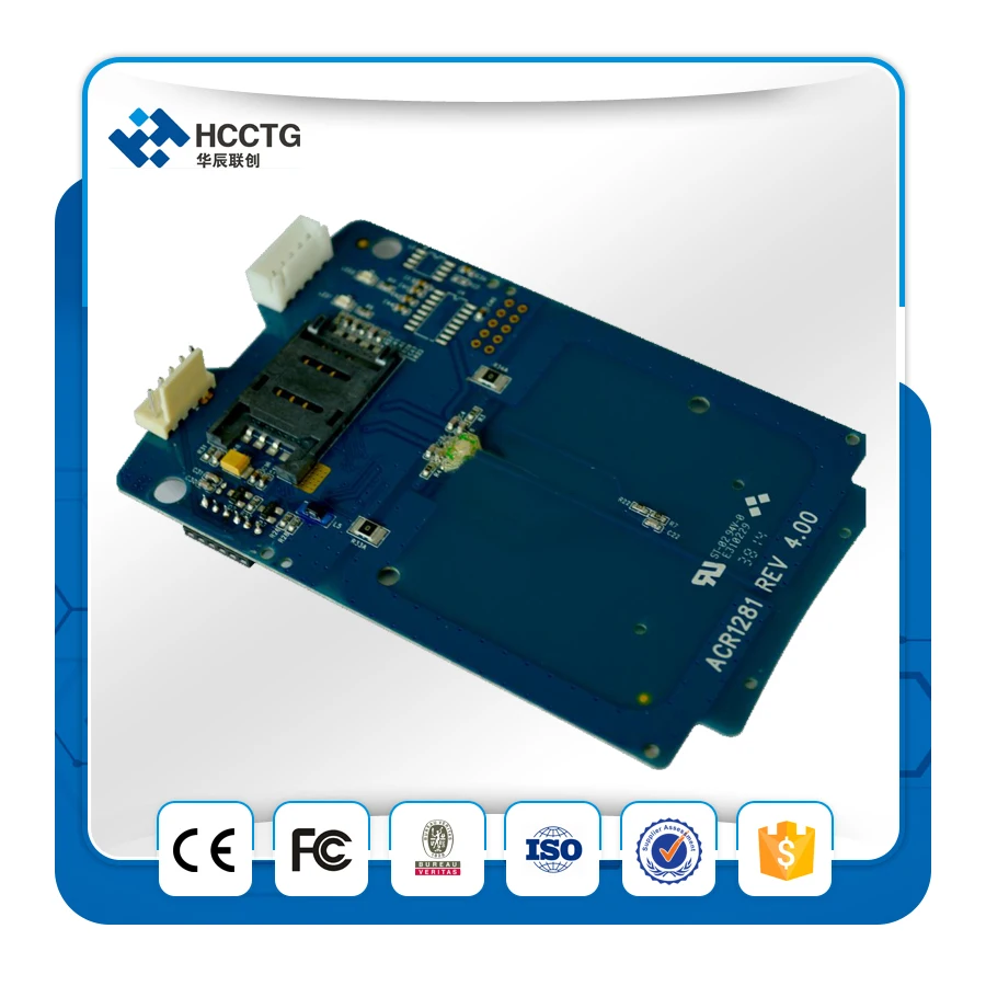 13 56 МГц USB NFC Бесконтактный модуль считывания со слотом SAM | Компьютеры и офис