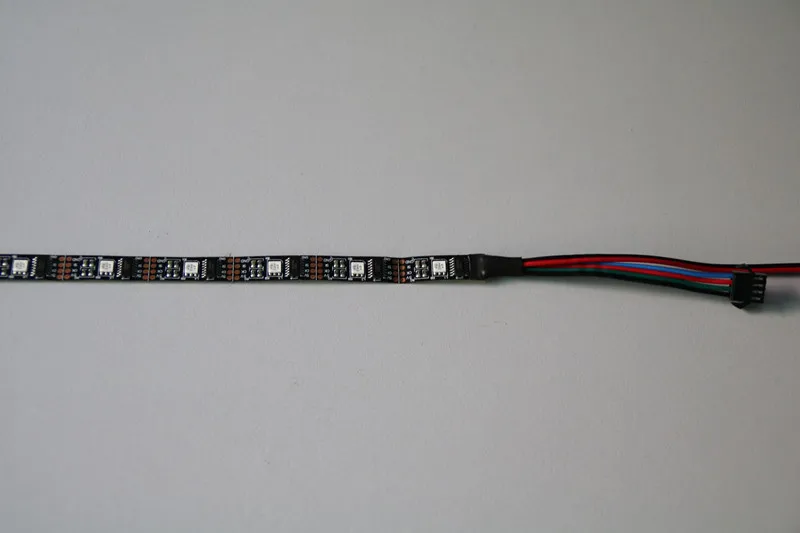 WS2801 DC5V 1 м 32 светодиодный s/m 2801 чип 5050 RGB Светодиодная лента 12 мм индивидуально Адресуемая лента полный сон Цвет IP67 свет