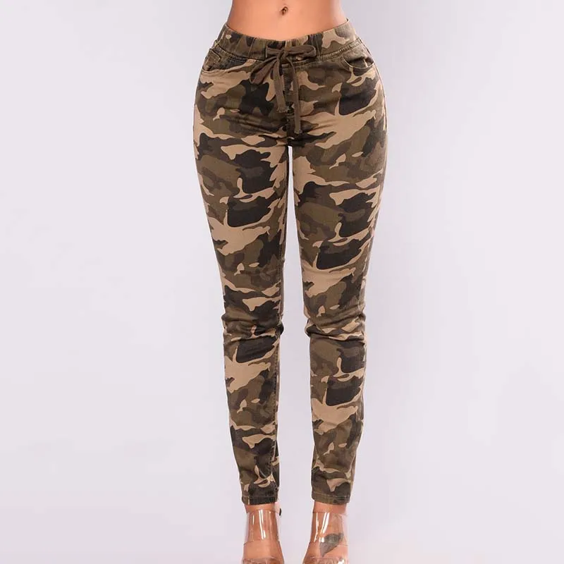 2020 модные камуфляжные брюки в стиле милитари с цепочкой женские армейские черные
