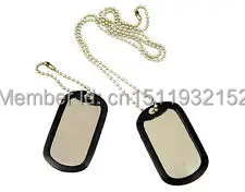 Personalizado em Branco Correntes de Cão Tags de Cão Shinny de Baixo Tag e Silenciador Barato Militar Preço Cão