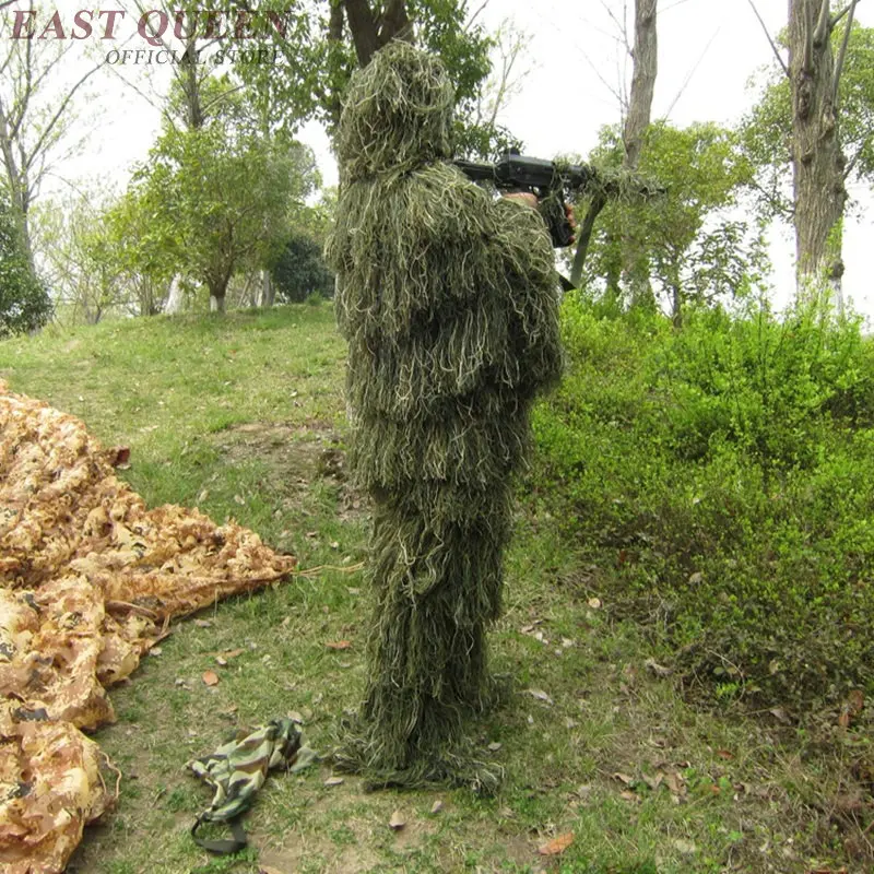 Bionic Grass Ghillie костюм снайперский Тактический Камуфляжный охотничий одежда