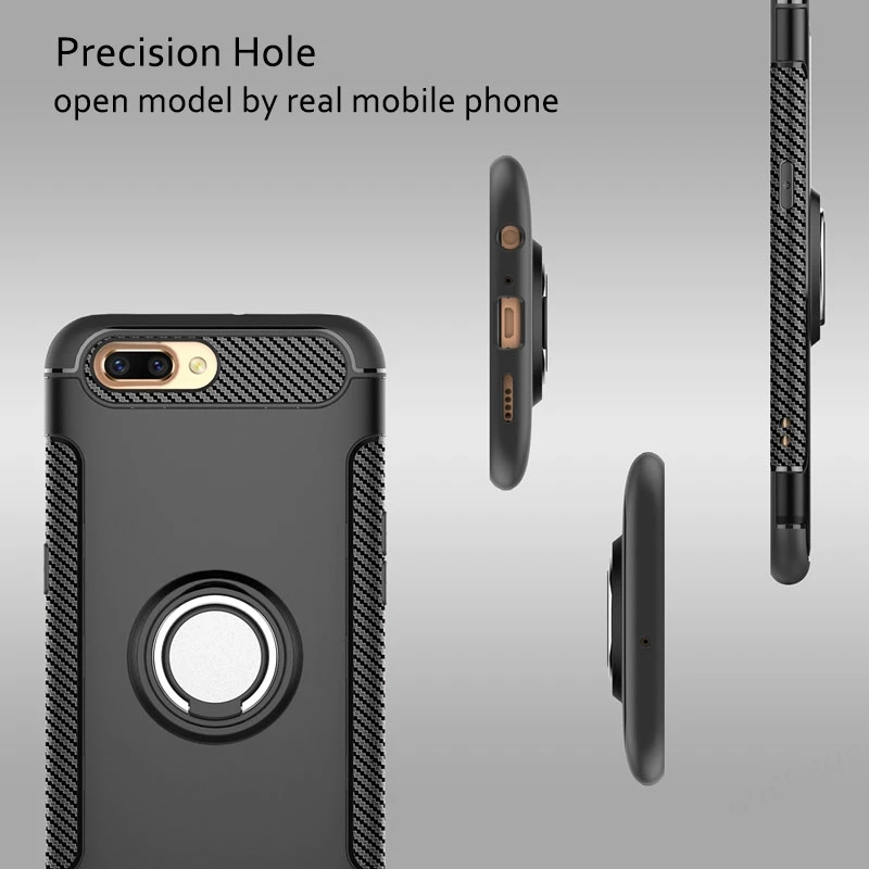 CHOEOIWE for OPPO R9 R9S R11 R11S F3 Plus A59 A77 A79 F5 A73 A83 R15 Case Car Holder Magnetic Suction Finger Ring Armor Cover | Мобильные