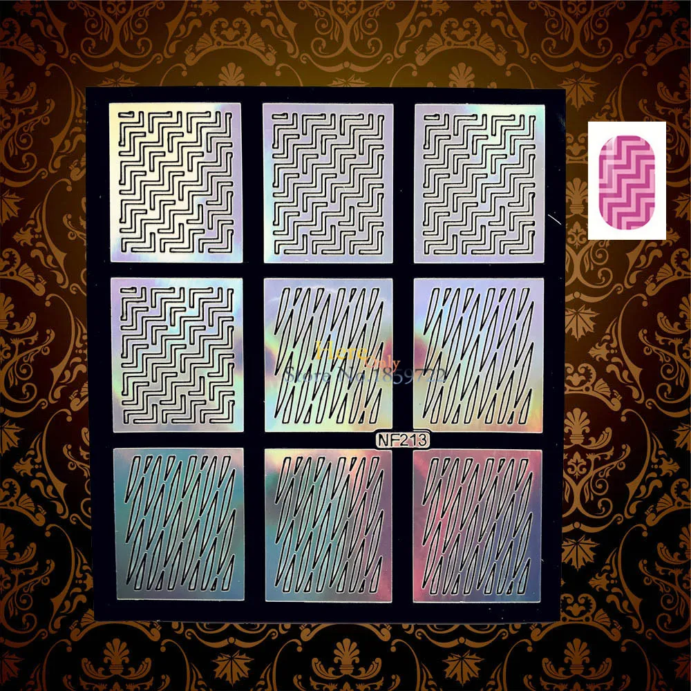 1 шт. ультратонкая Сексуальная Фольга для ногтей штамповочный шаблон наконечник