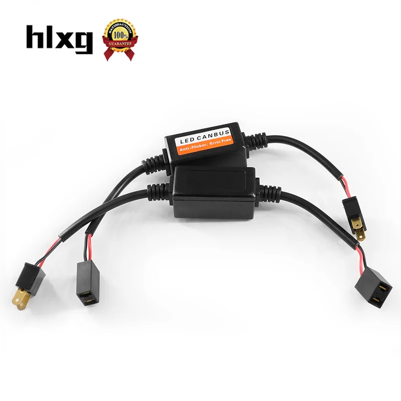 HLXG автомобильные световые аксессуары 2 шт. H4 H7 светодиодные фары Canbus комплект