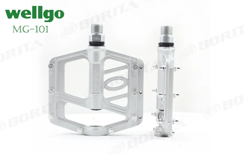 Wellgo MG-101 педаль MTB Горный Maganesium Сверхлегкий Противоскользящий герметичный подшипник велосипедные педали, велосипедные аксессуары многоцветные