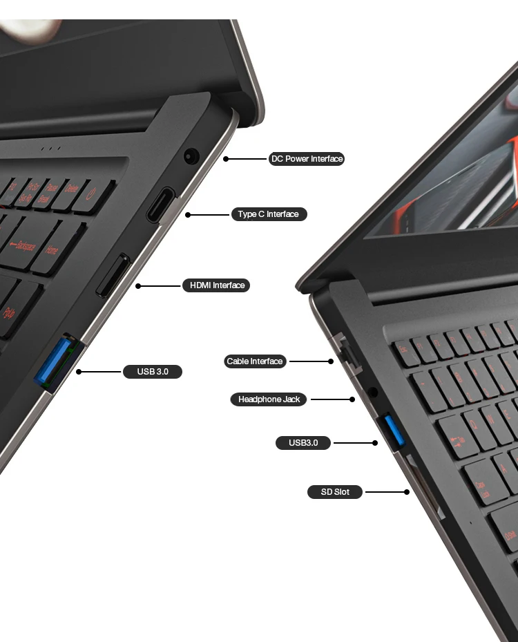 T-bao X8S Pro Тетрадь компьютер 15,6 дюймов 6 ГБ Оперативная память 256 ГБ SSD intel J3455 4 ядра ноутбуки с светодиодный Дисплей ультрабук