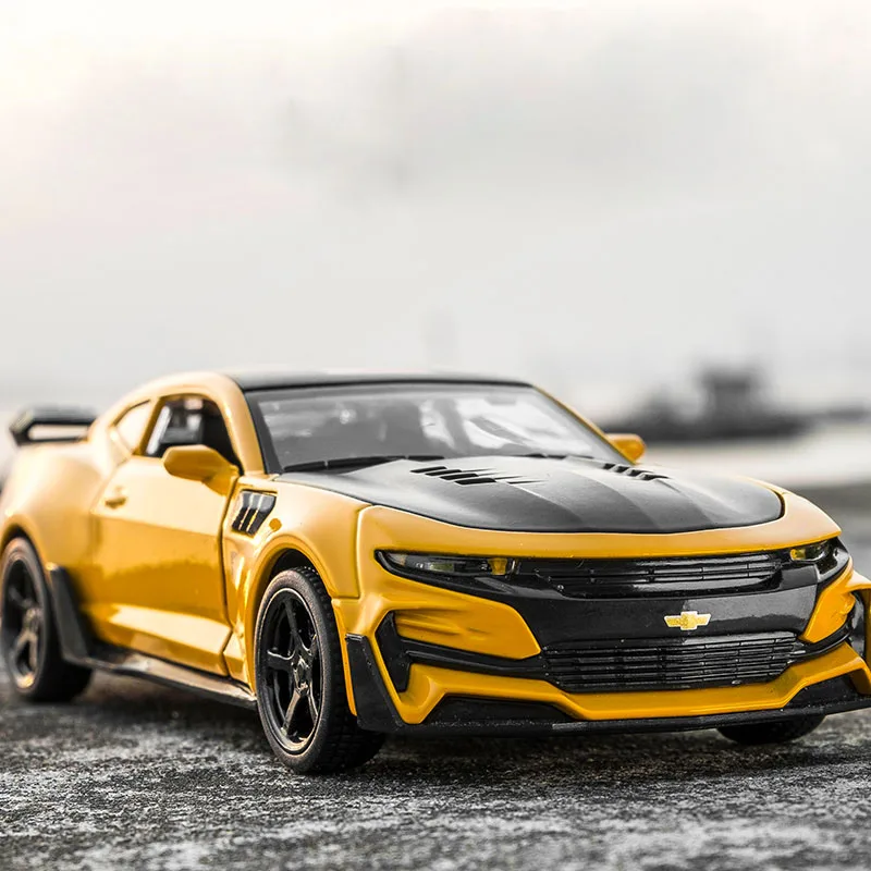 Новинка 1:32 модель автомобиля Chevrolet Camaro из сплава игрушечные машинки бесплатная