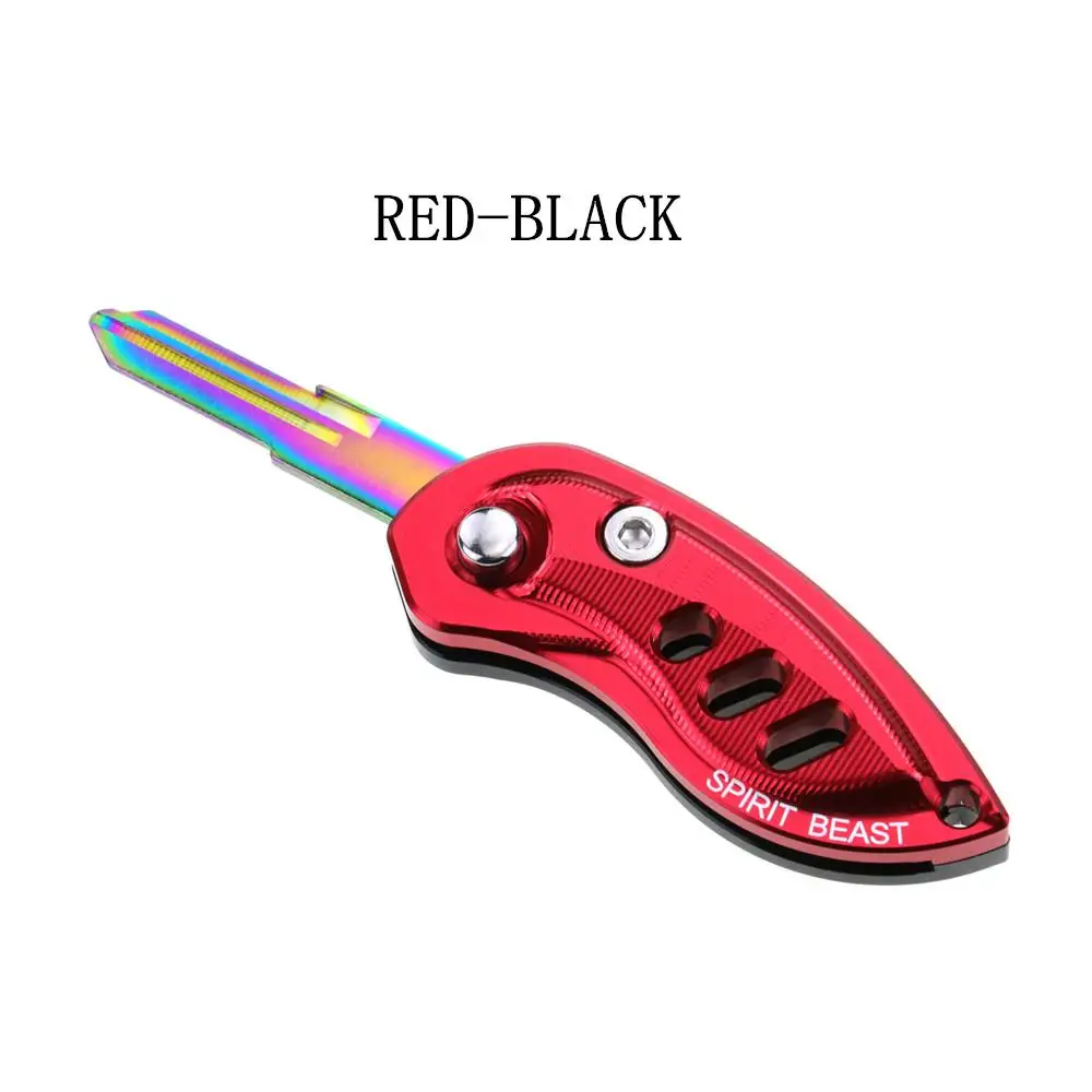 RED-BLACK ONE PCS Мотоциклетный складной чехол для ключей армейский нож стиль подходит для моделей Бенелли Tnt125 Tnt135 Bn300 Bn600 Bd250 502c 250 и более - Цвет: RED-BLACK ONE PCS