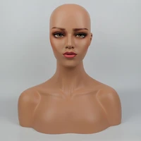high quality plus size fiberglass realistic female mannequin heads manikin dummy head bust for sunglass jewelry wigs display