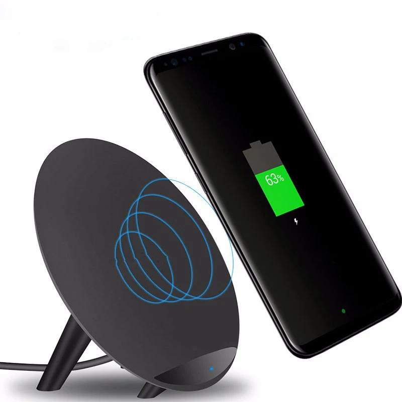 Carregador portatil для iPhone X 10W Qi Беспроводное зарядное устройство carregador celular samsung galaxy Not 8/S8