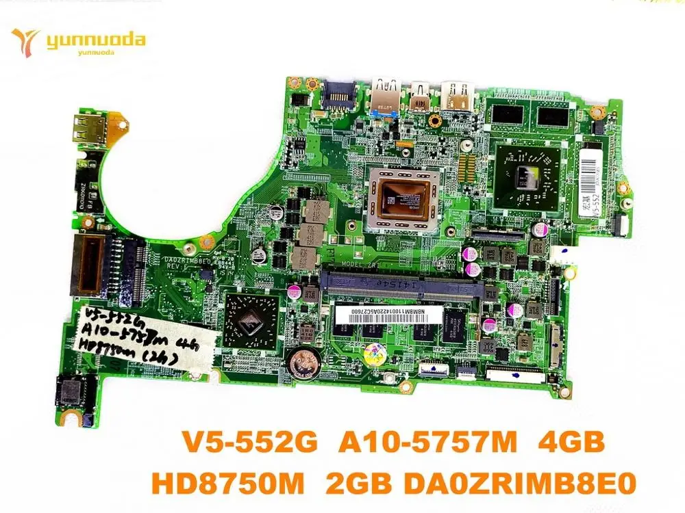 Оригинальная материнская плата для ноутбука ACER Φ 4 гб HD8750M 2 DA0ZRIMB8E0 протестирована