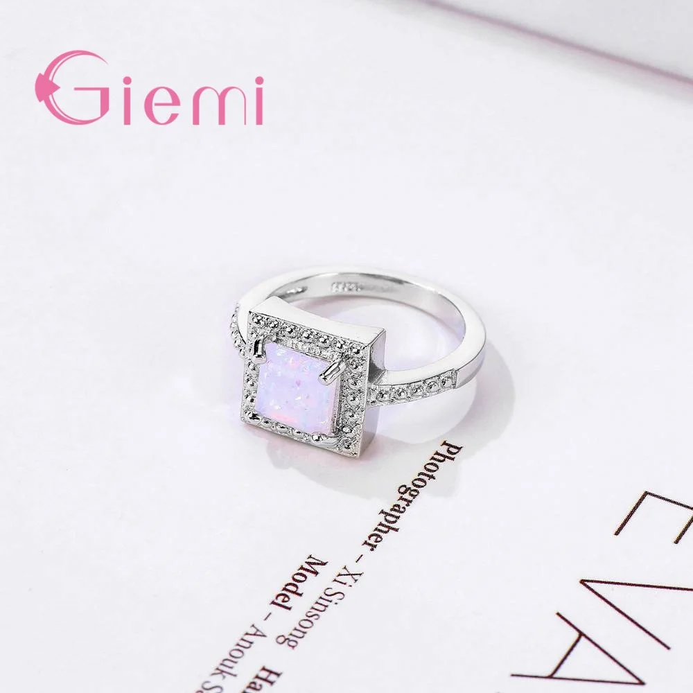 Классические свадебные украшения винтажные Квадратные Кольца из стерлингового