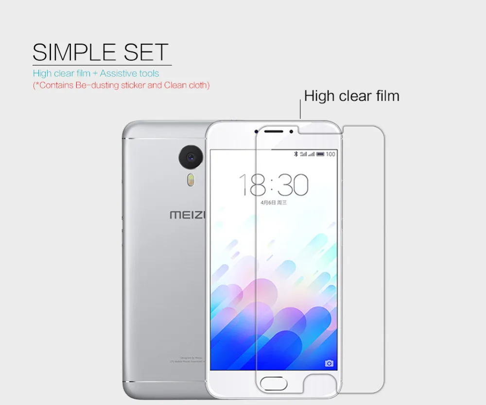 NILLKIN Для meizu m3 note протектор экрана Pro (5.5 дюймов) Super HD Clear Много 3 экран | Мобильные