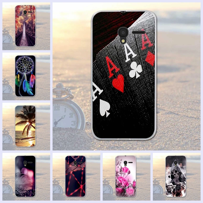 Задняя крышка для Alcatel One Touch Pixi 3 5017 5017D 5017X 5019D (4 5 дюйма) чехлы телефонов силикон 4