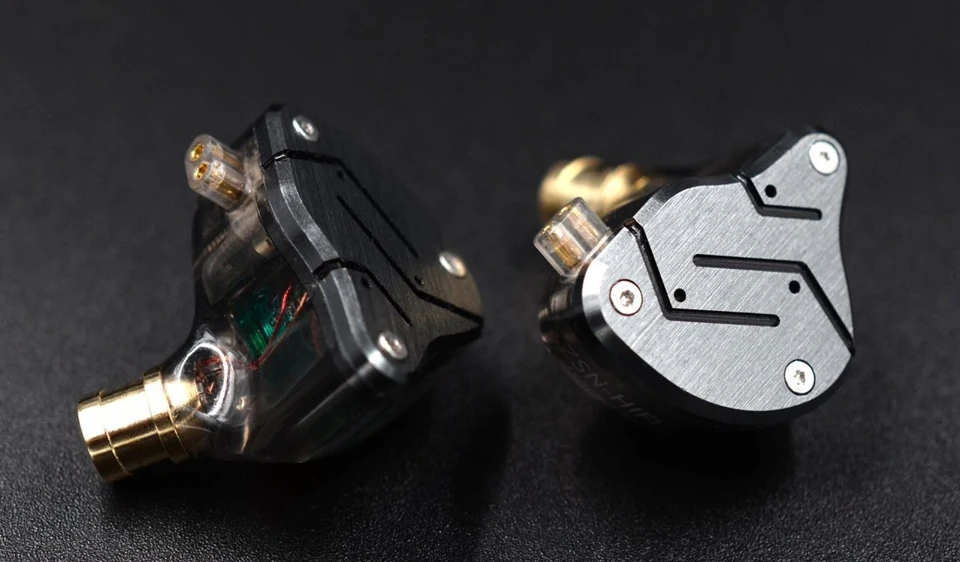 KZ ZSN 1BA+ 1DD гибридные наушники-вкладыши HIFI монитор для бега спортивные наушники гарнитура вкладыши съемный 2Pin кабель KZ AS06 CCA C10