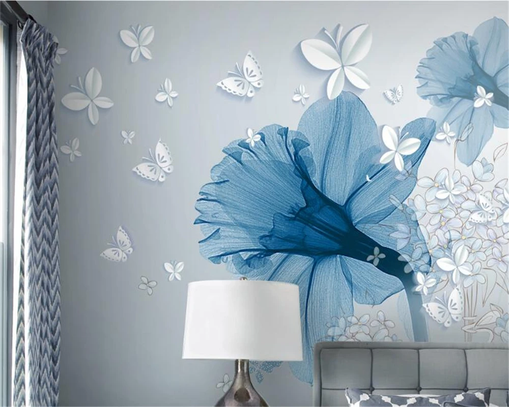 3d обои Beibehang простой европейский цветочный фон настенный для гостиной спальни