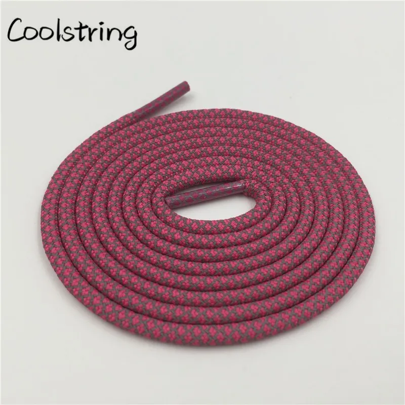 Coolstring Новая мода Выделите 3м отражающие шнурки тапки Веревка Спортивные шнурки Детские обжимной для V2 350 750 сапоги недостоин - Цвет: 219	Rose Red 3M