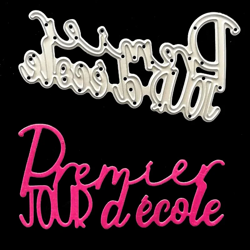 WYSE металлические Вырубные штампы французский первый школьный день Скрапбукинг DIY Фотоальбом/бумажная карточка декоративные Фотообои