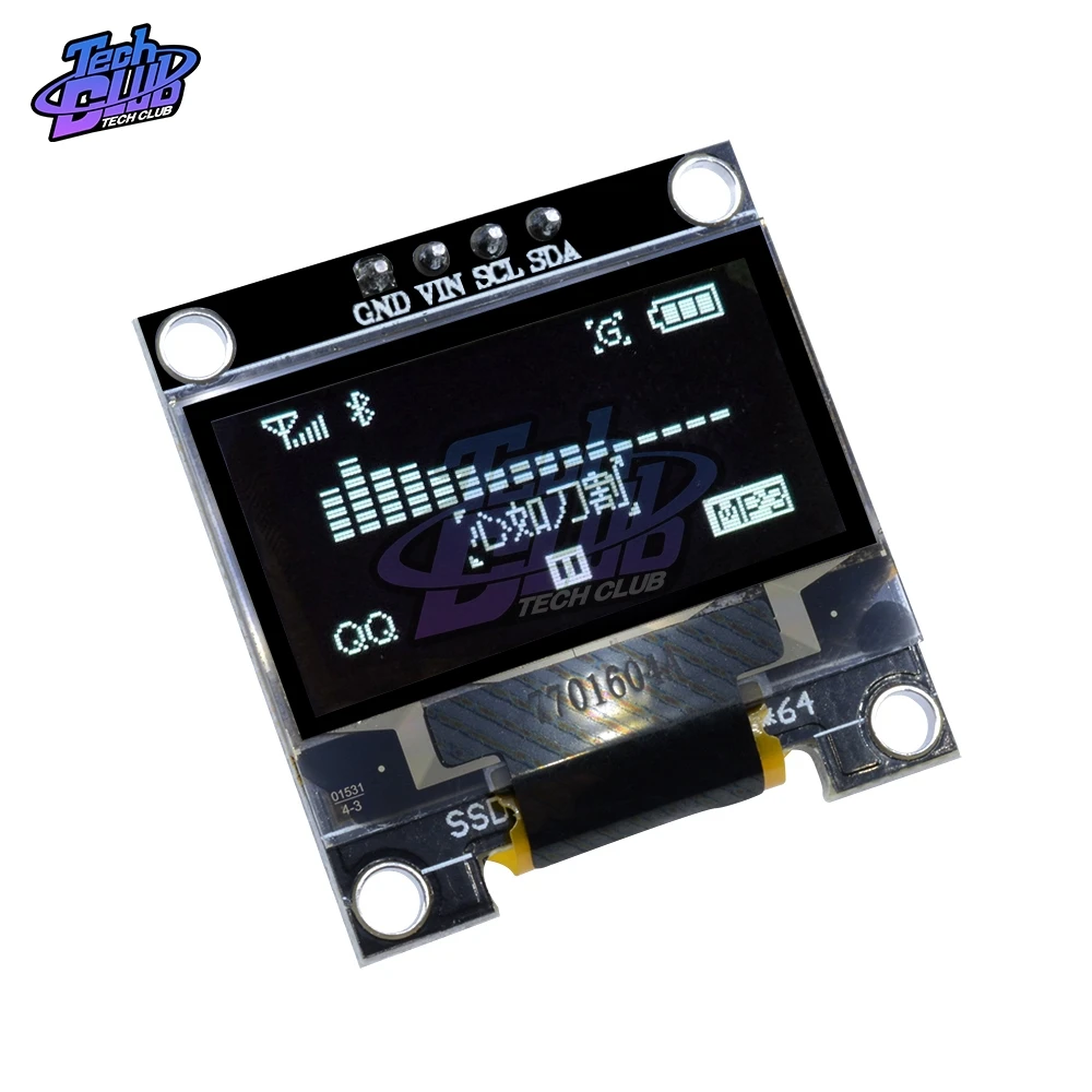 Модуль дисплея OLED 4Pin 0 96 дюйма белый/синий/желтый/синий 128X64 IIC I2C SSD1306 12864 для