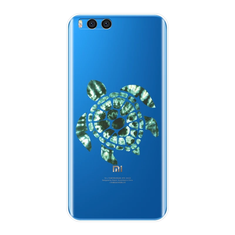 Чехол для телефона Xiaomi Mi Note Mix 1 2 2S 3 зеленый синий Черепаха Животное Мультфильм