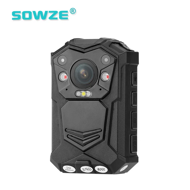 Full HD 1296P полицейская камера с встроенным GPS и 2 дюймовым tft дисплеем|police body worn camera|body