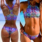 2019 сексуальные купальники бикини, женский купальник пуш-ап, бандажный комплект бикини, бразильские летние пляжные купальные костюмы, женское бикини с принтом