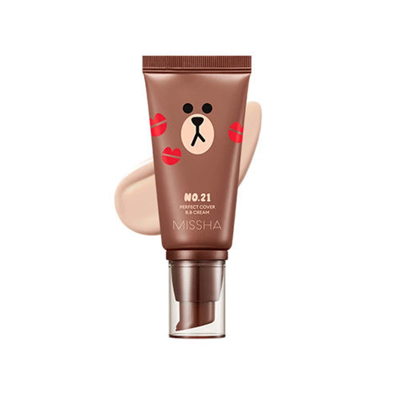 Крем MISSHA Line Friends Edition идеальная Обложка BB 50 мл SPF42 PA + CC крем 30 тональный телесный