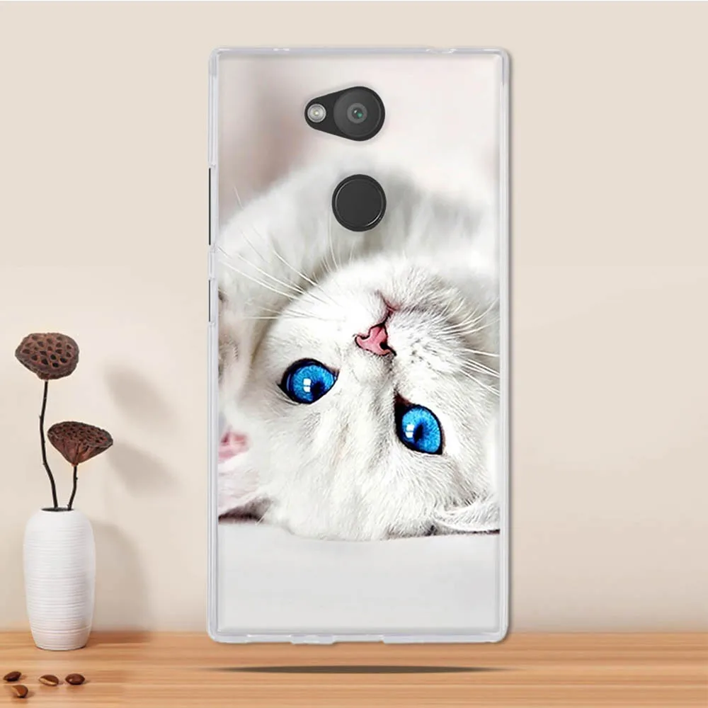 Чехол 5 дюйма для Sony Xperia L2 чехол Мягкий Силиконовый ТПУ 3D задняя крышка чехлы |