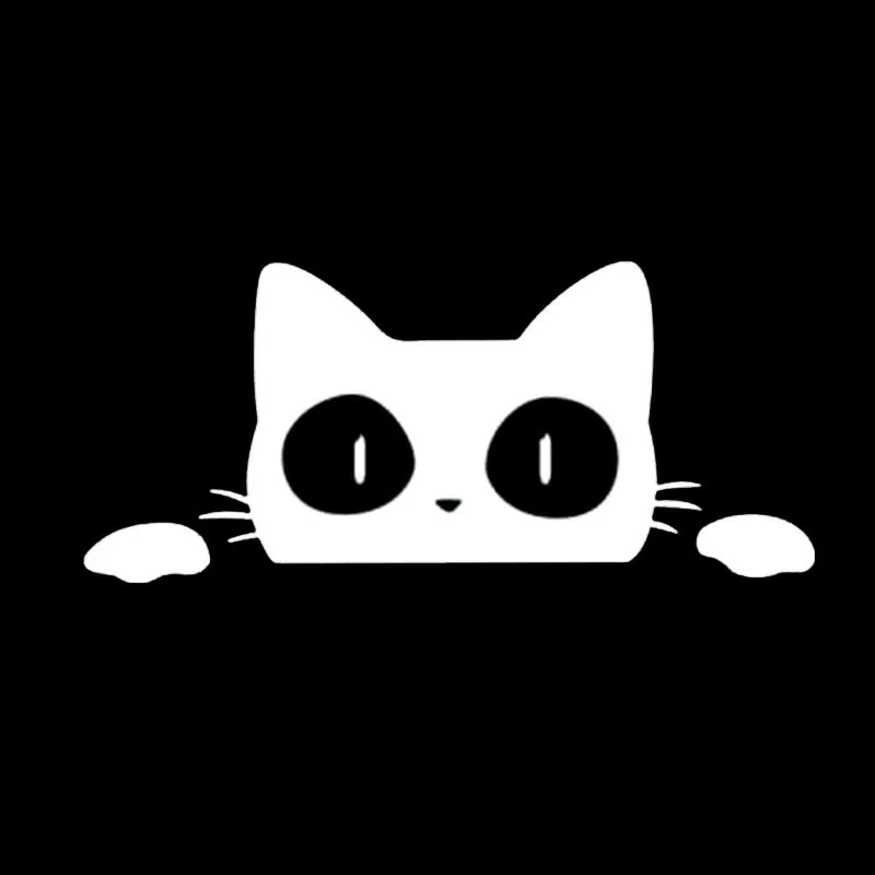 Автомобильная наклейка в виде милого кота Виниловая для стайлинга автомобилей