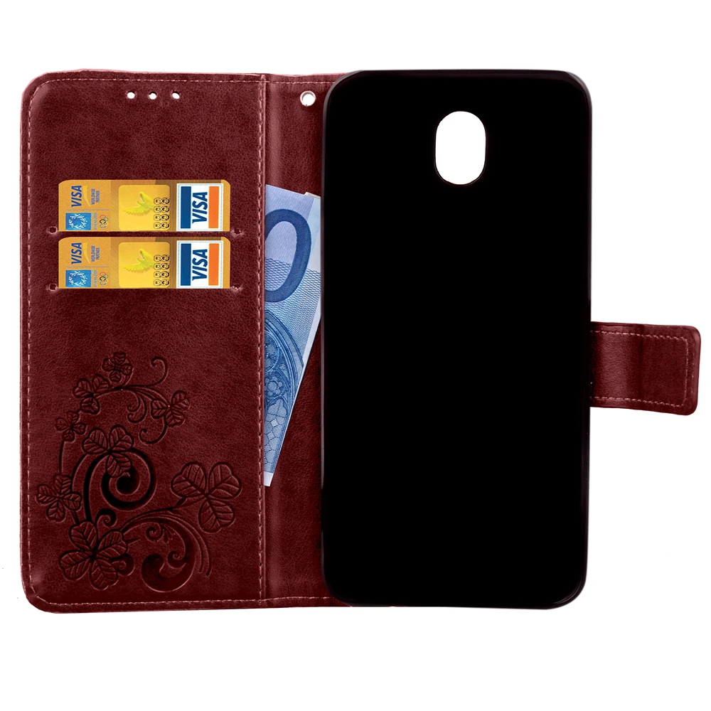Чехол-бумажник из искусственной кожи Lucky Four Leaves чехол-подставка для Samsung Galaxy J3 J 3